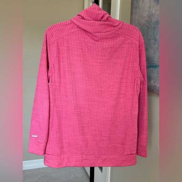 Columbia Creststone Ridge Pullover Pink Cowl Neck Sweatshirt Women’s Small - Picture 2 of 6